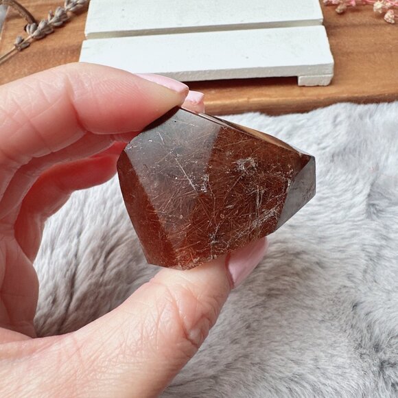 Gorgeous Small Rutilated Quartz Free Form | Rutilated Quartz Gusher - Picture 5 of 11